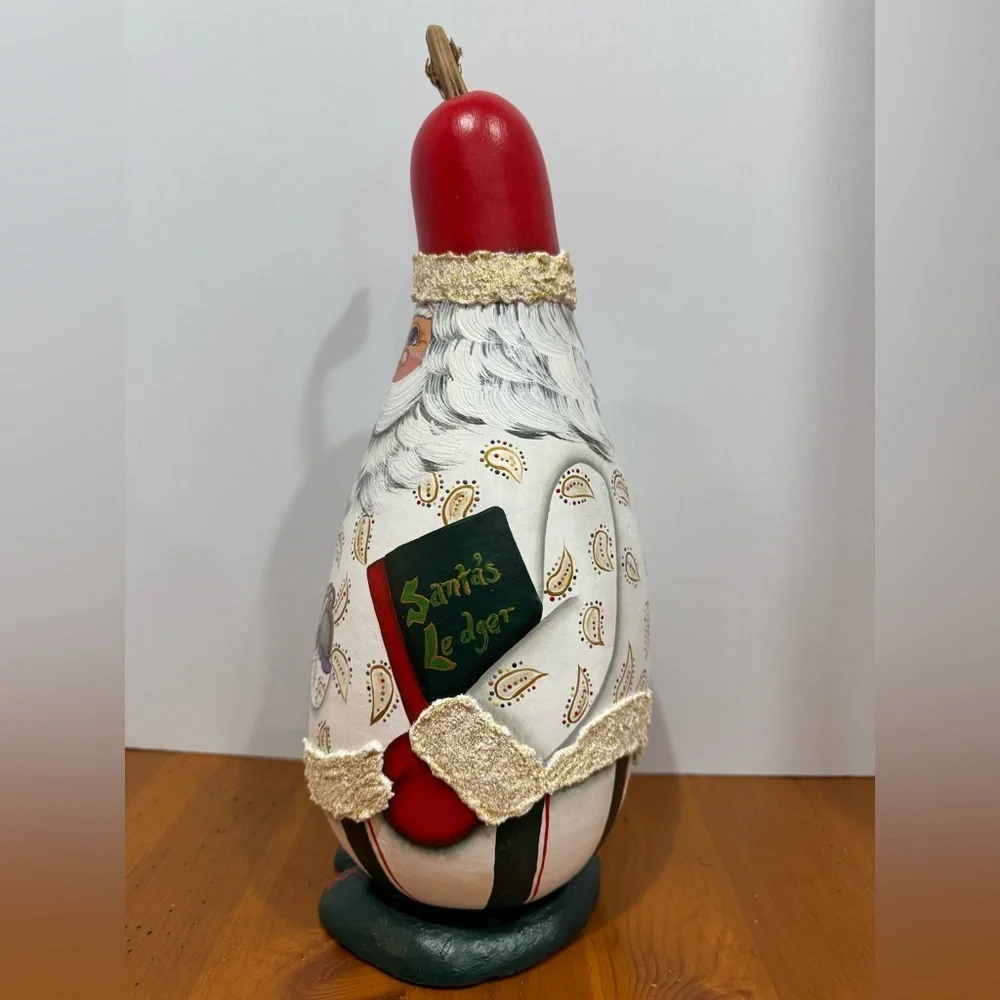 Handmade Santa gourd decoration hand painted